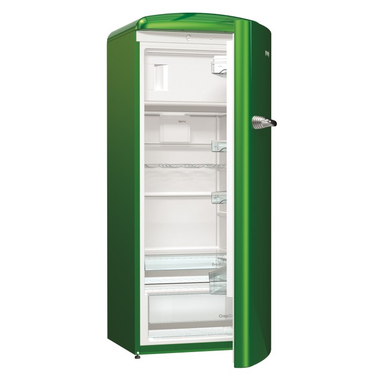 Gorenje ORB153GR 60cm Wide Retro Style Freestanding Fridge - Lime Green