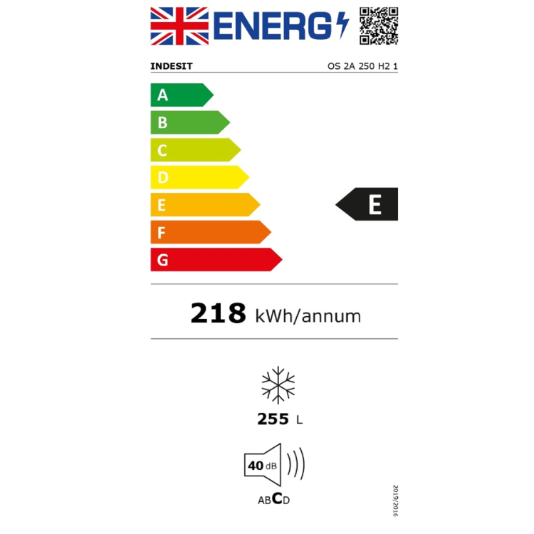 Refurbished Indesit OS2A250H21 Freestanding 255 Litre Chest Freezer White