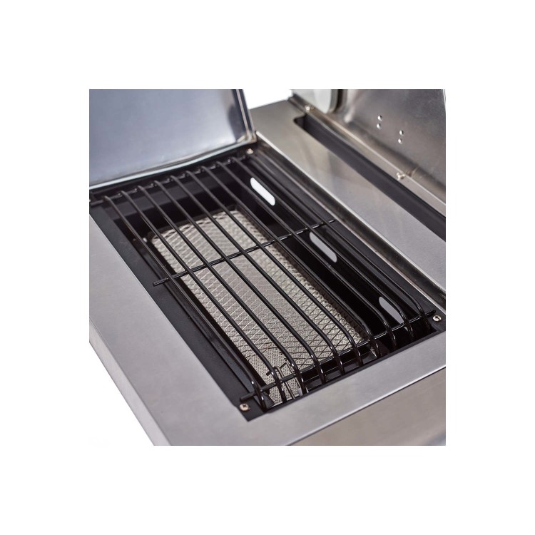 Outback Jupiter 6 Burner Hybrid BBQ Grill with Chopping Board - Stainless Steel