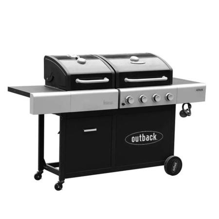 Outback Dual Fuel - 4 Burner BBQ Grill - Black