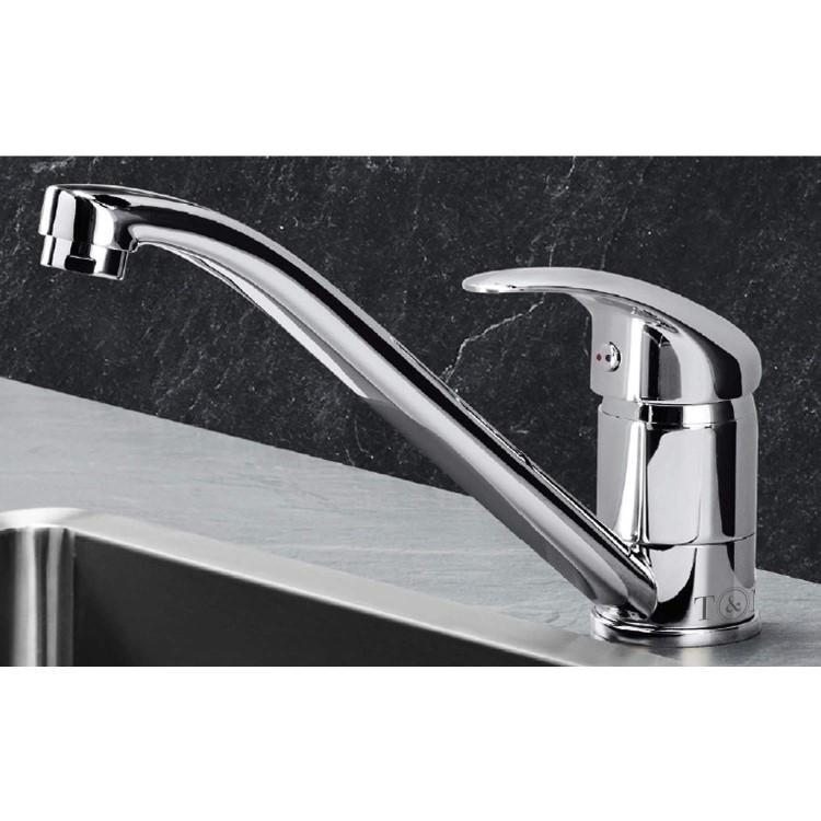 Taylor & Moore Oxford Single Lever Chrome Kitchen Mixer Tap with Swivel Spout