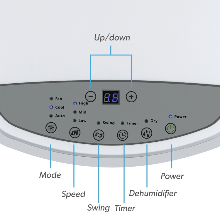 electriQ 12000 BTU Portable Air Conditioner