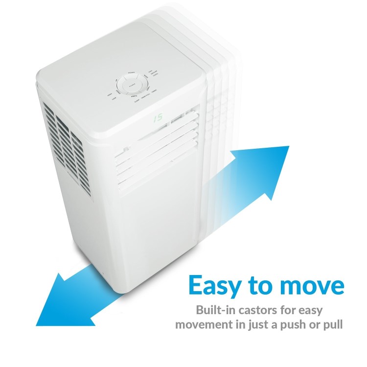 GRADE A1 - electriQ 12000 BTU Portable Air Conditioner for rooms up to 30 sqm