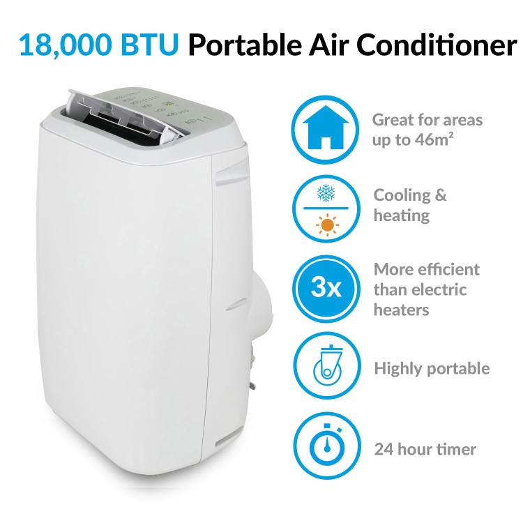 Refurbished electriQ 18000 BTU Portable Air Conditioner