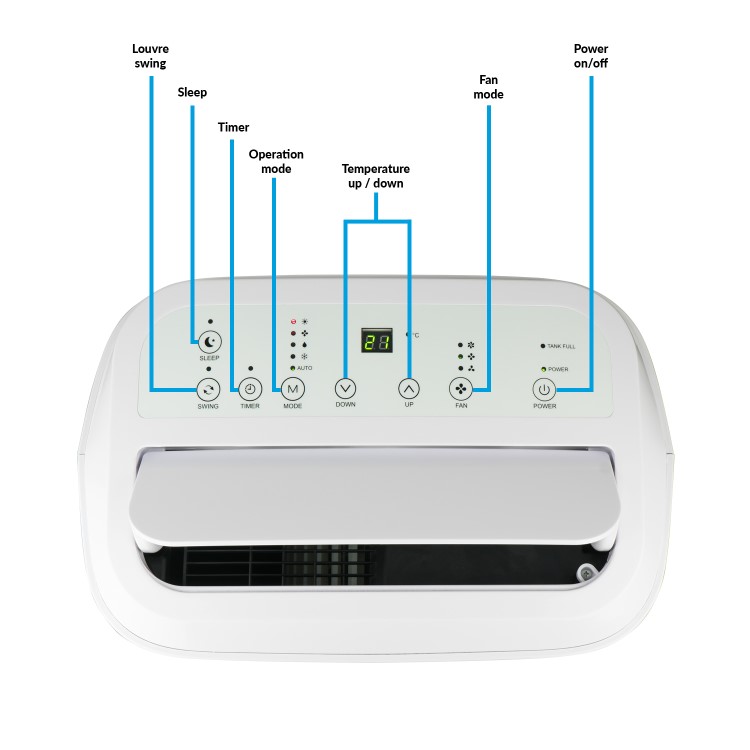 Refurbished electriQ 18000 BTU Portable Air Conditioner