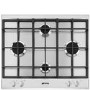 Smeg Cucina 60cm 4 Burner Gas Hob with cast Iron Pan Supports - Stainless Steel