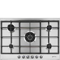 Smeg P372XGH Classic 72cm 5 Burner Gas Hob Stainless Steel