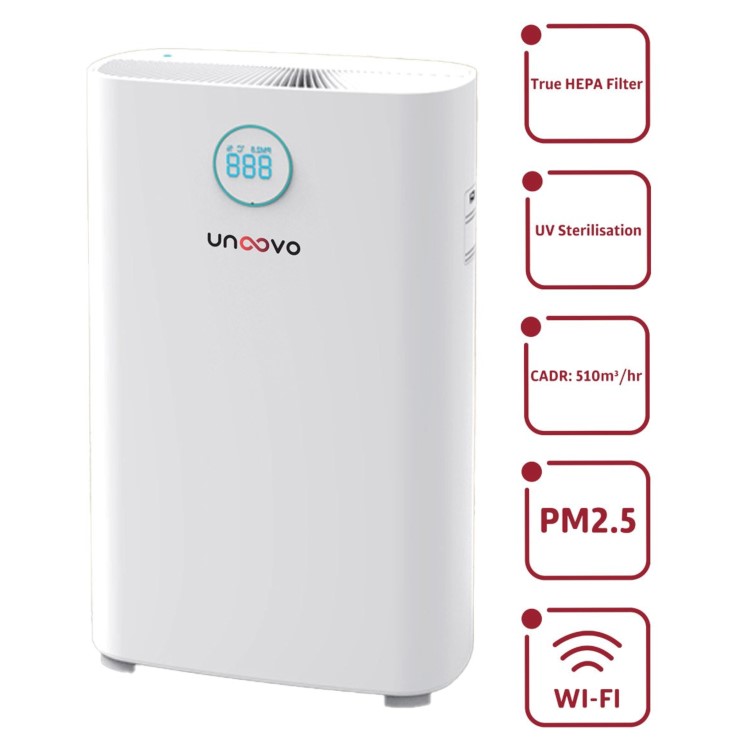 Unoovo Large Room Smart HEPA Air Purifier