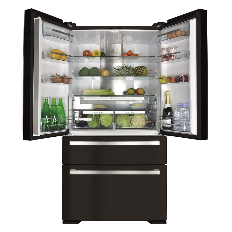 CDA PC870BL  American Style French Door Fridge Freezer - Black