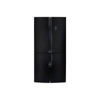 CDA PC880BL American Style Four Door Frost Free Freestanding Fridge Freezer - Black