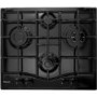 Hotpoint 59cm 4 Burner Gas Hob with Wok Burner - Black