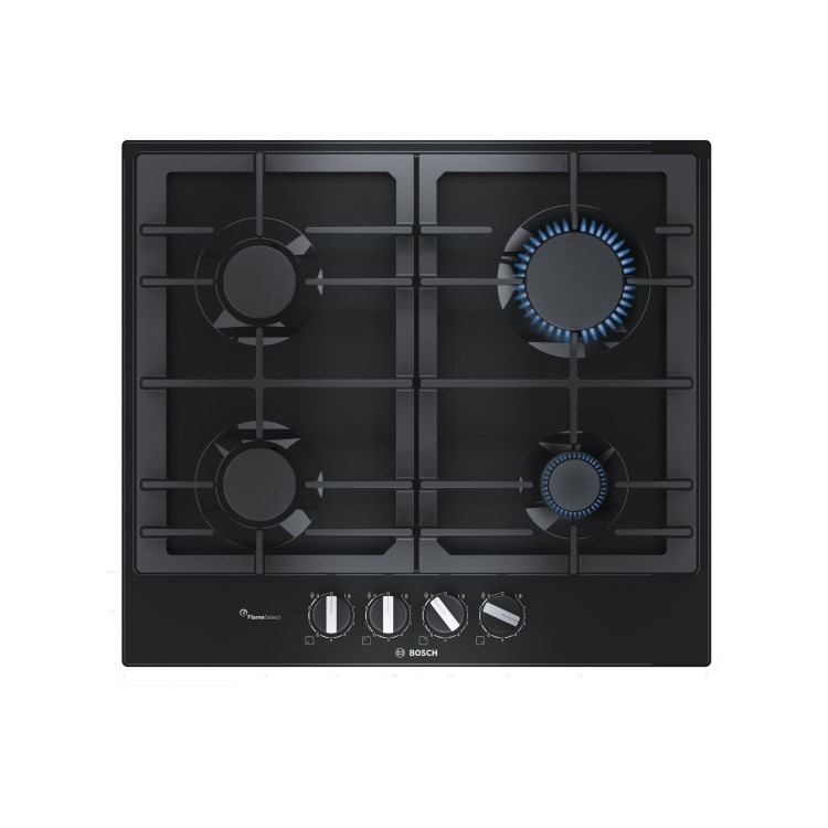 Bosch Series 6 60cm 4 Burner Gas Hob - Black