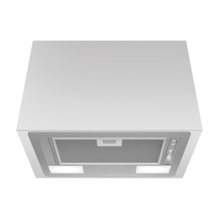 Hotpoint 53cm Canopy Cooker Hood - Stainless Steel