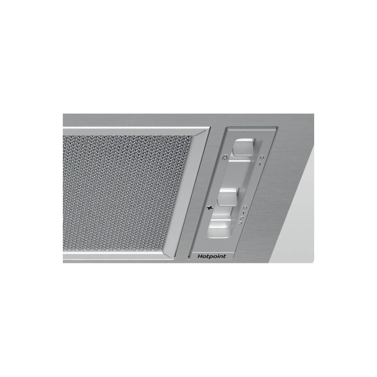 Refurbished Hotpoint PCT64FLSS 53cm Canopy Cooker Hood Stainless Steel