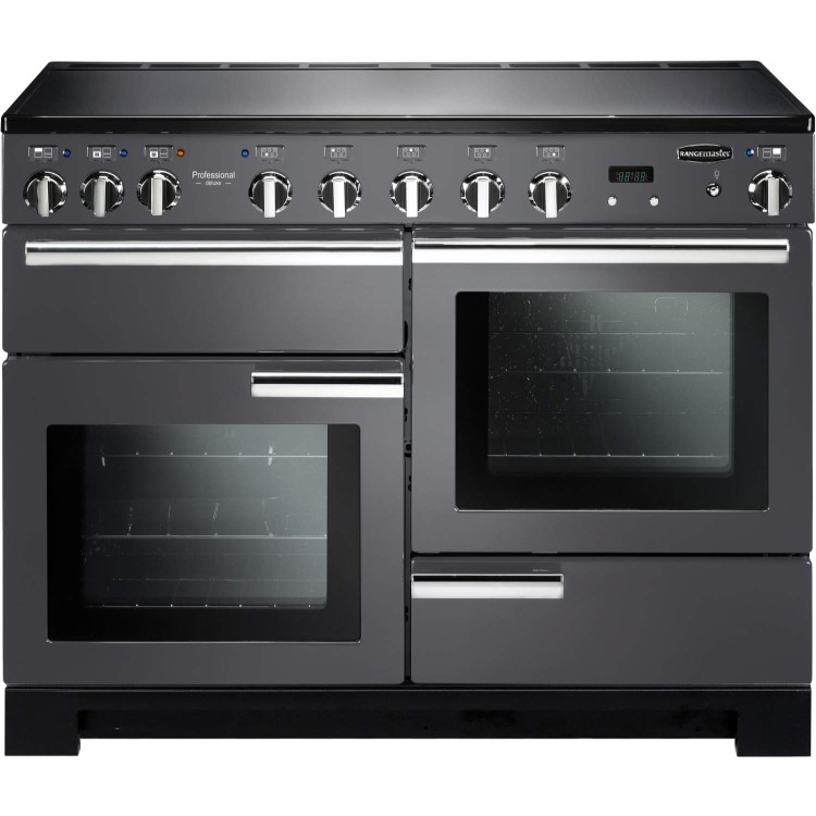 Rangemaster Professional Deluxe 110cm Electric Induction Range Cooker - Slate Grey