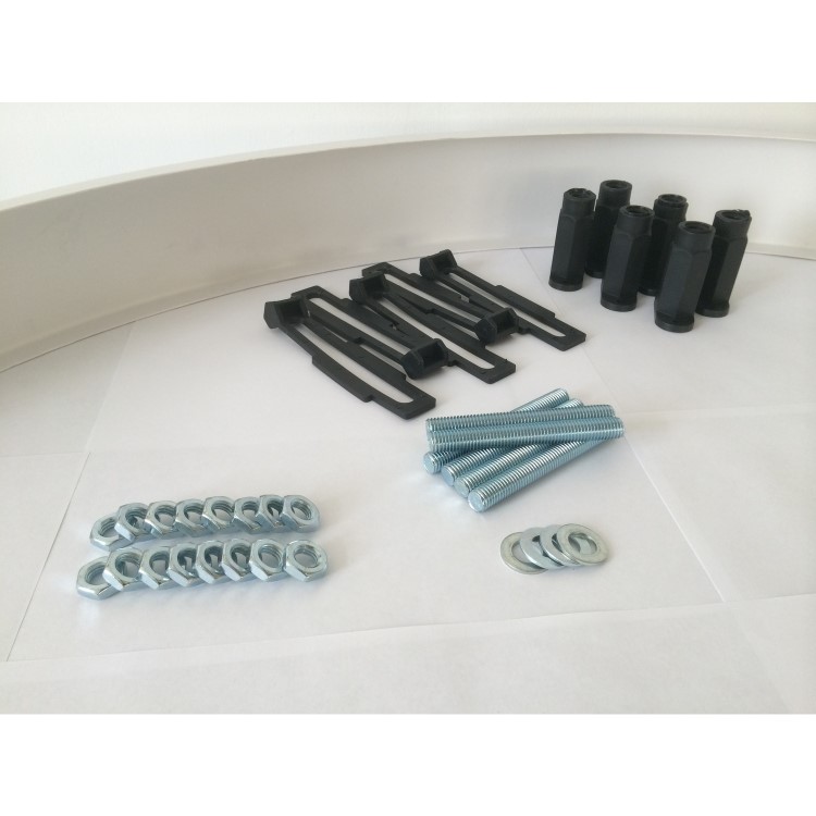 95mm High Riser Kit Pack for 1200X900mm Quadrant Shower Tray - Pearl