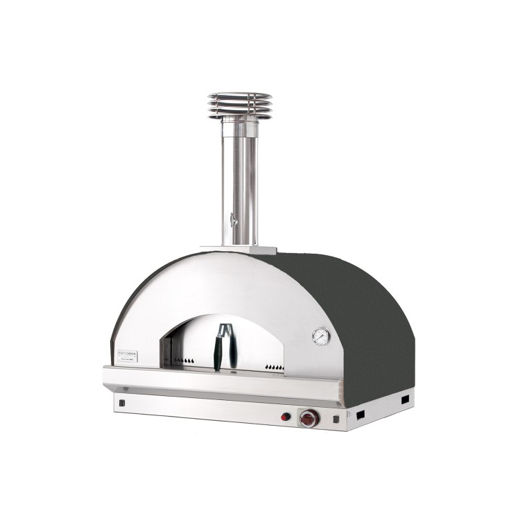 Fontana Mangiafuoco Gas Pizza Oven Outdoor Built In - Anthracite