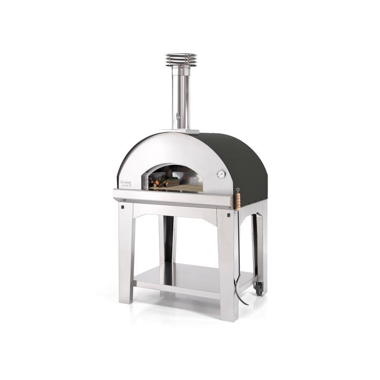 Fontana Mangiafuoco Wood Fired Freestanding Pizza Oven with Trolley - Anthracite