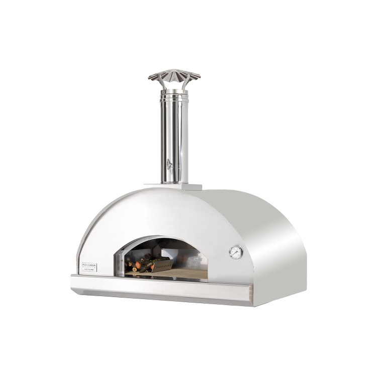 Fontana Mangiafuoco Built in Wood Fired Pizza Oven - Stainless Steel