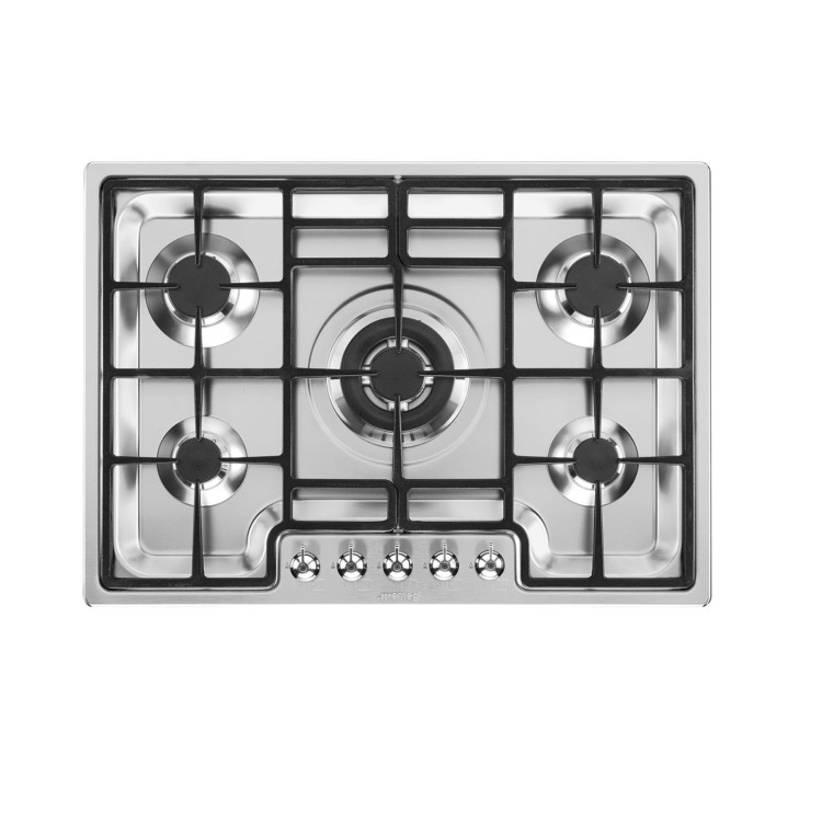 Smeg Classic 72cm Gas Hob - Stainless Steel