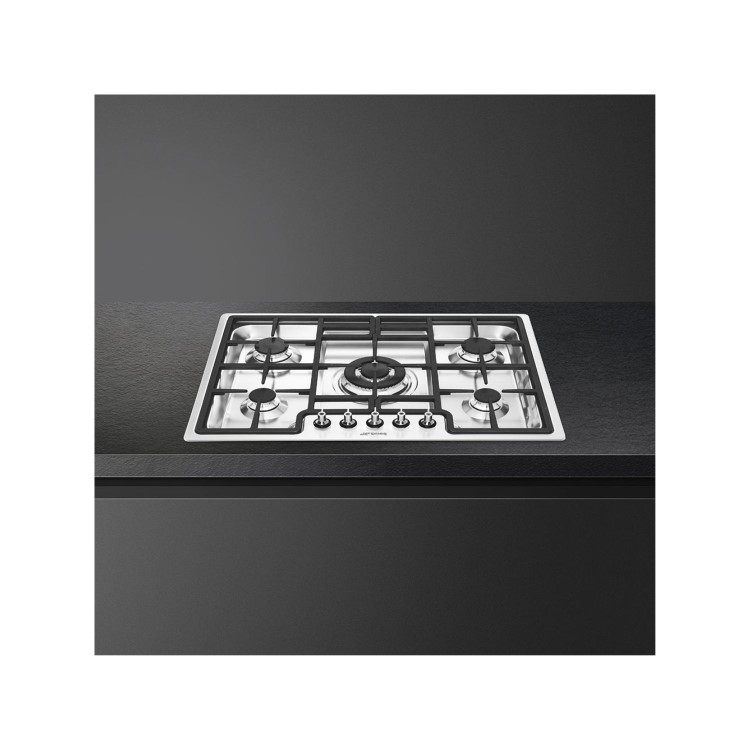 Smeg Classic 72cm Gas Hob - Stainless Steel