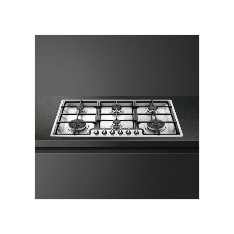 Smeg Classic 90cm Gas Hob - Stainless Steel