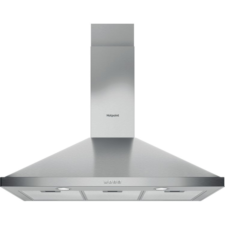 Hotpoint 90cm Chimney Cooker Hood - Stainless Steel