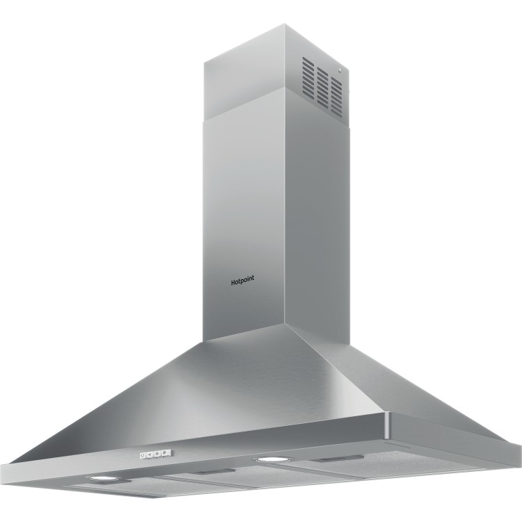 Hotpoint 90cm Chimney Cooker Hood - Stainless Steel