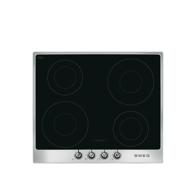 Smeg PI964X Victoria 60cm Four Zone Induction Hob Stainless Steel Frame