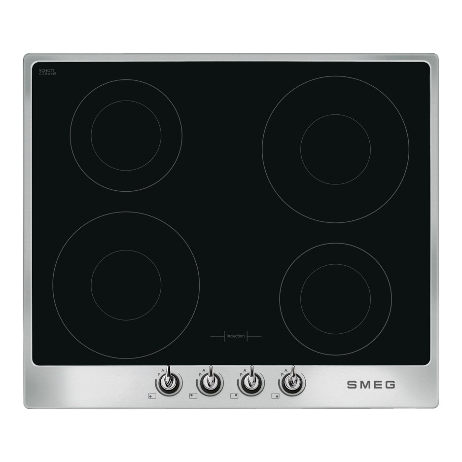 Smeg Pi964x Victoria 60cm Four Zone Induction Hob Stainless Steel Frame