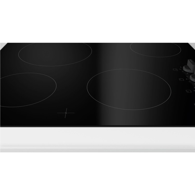 Refurbished Bosch Serie 2 PKE611CA3E 60cm 4 Zone QuickTherm Ceramic Hob Frameless Black