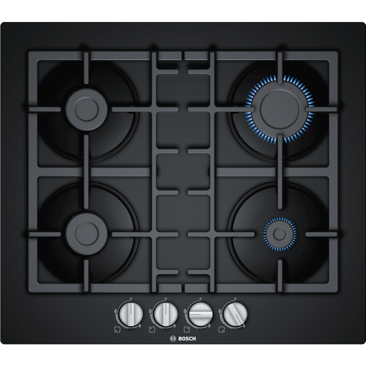 Bosch Series 4 60cm Gas on Glass 4 Burner Gas Hob - Black