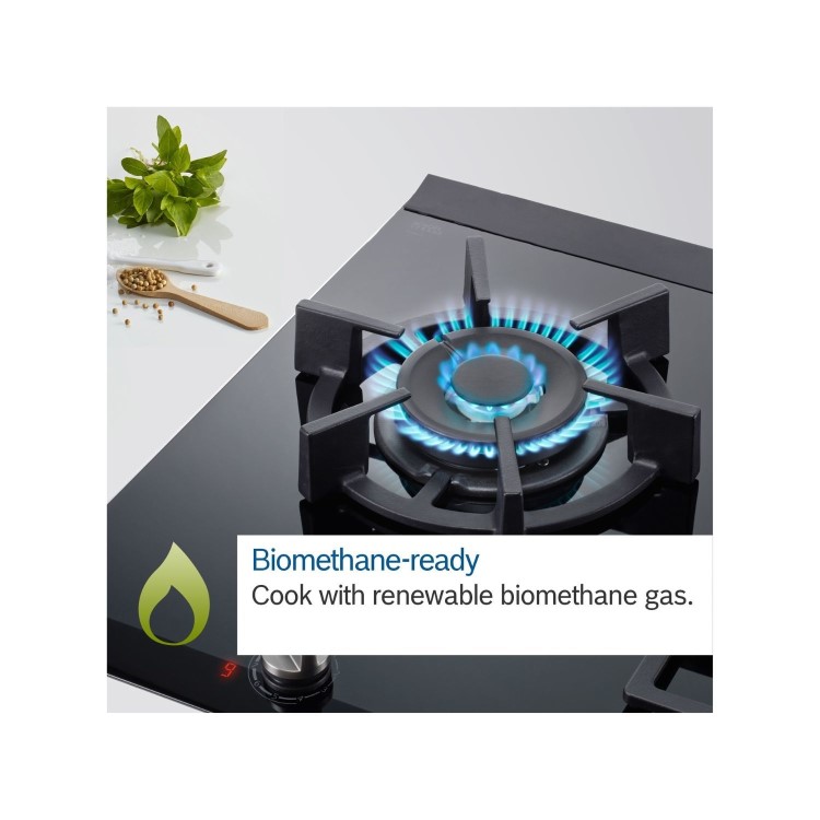 Bosch Series 6 90cm 5 Burner Gas Hob with Wok Burner - Black