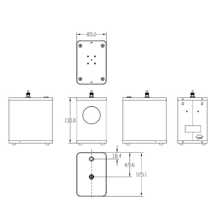 Black 4 in 1 Semi-Pro Boiling Water Tap- Pronto Pro