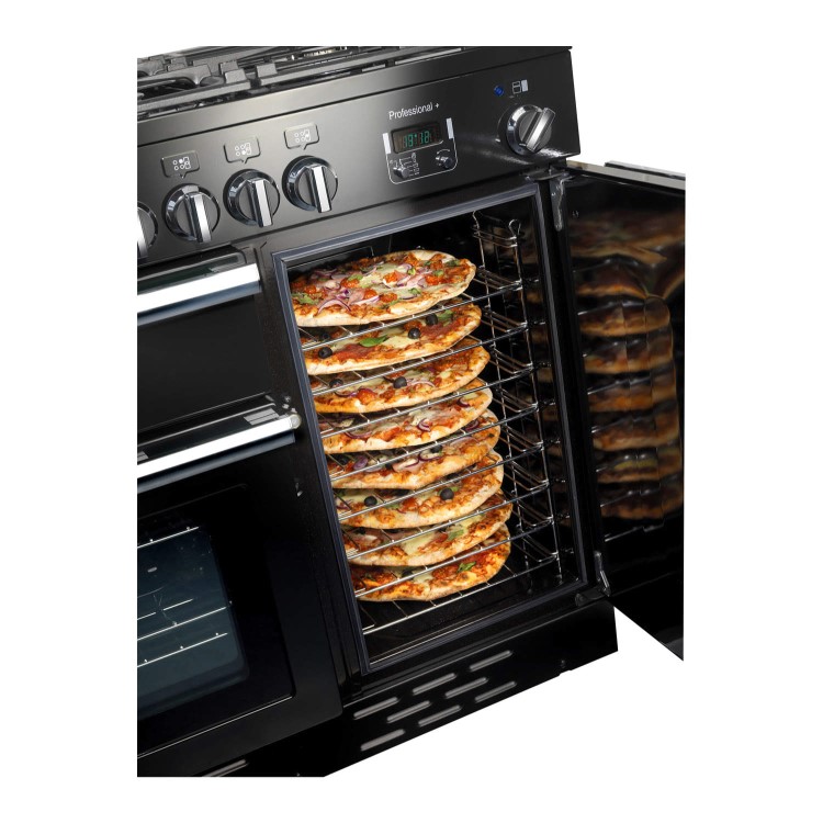 Rangemaster Professional Plus 100cm Dual Fuel Range Cooker - Black