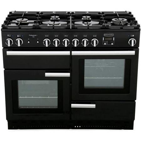 Rangemaster Professional Plus 110cm Dual Fuel Range Cooker - Black