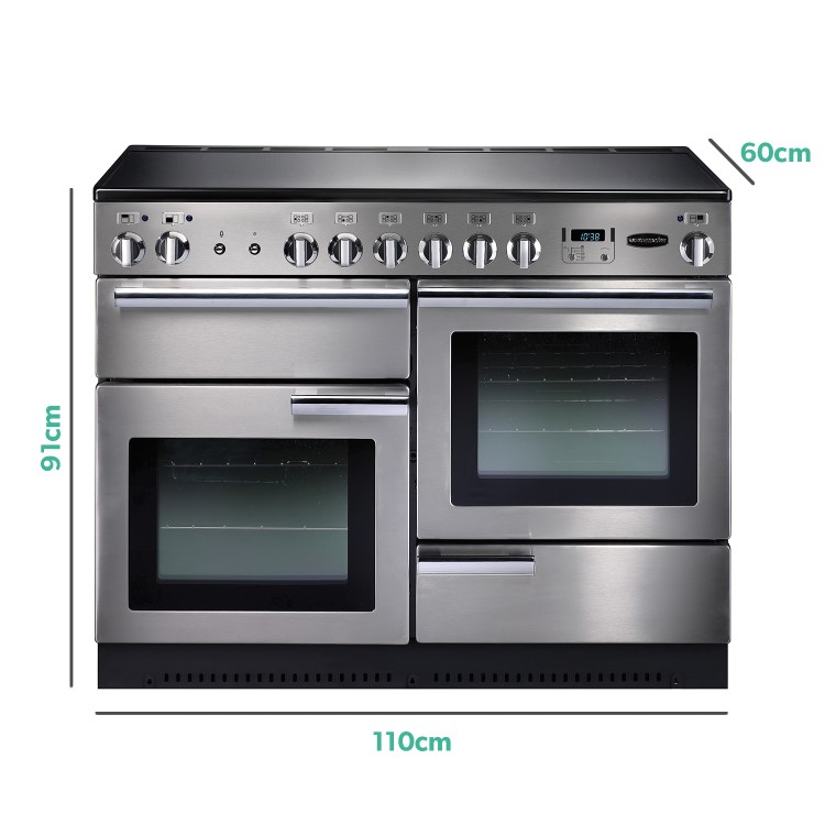 Rangemaster Professional Plus 110cm Electric Range Cooker - Stainless Steel