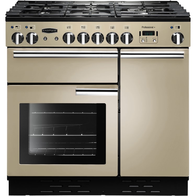 Rangemaster PROP90DFFCRC Professional Plus 90cm Dual Fuel Range Cooker - Cream