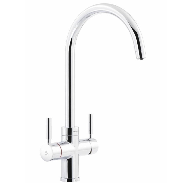 Abode PT1101 Pronteau 3 in 1 Instant Boiling Water Tap Prostream Monobloc - Chrome