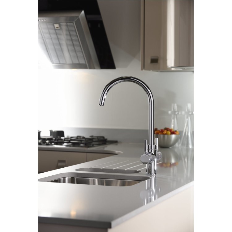 Abode PT1101 Pronteau 3 in 1 Instant Boiling Water Tap Prostream Monobloc - Chrome