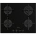 Smeg Cucina 60cm 4 Burner Gas-on-glass Hob - Black