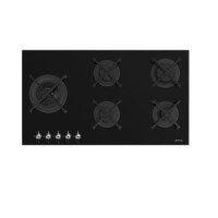 Smeg Classic 90cm Gas Hob - Black