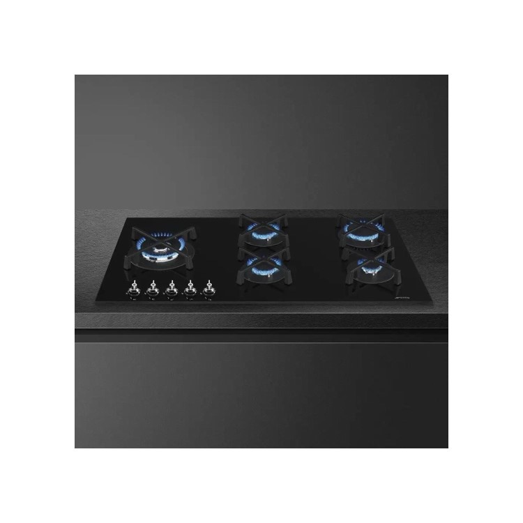 Smeg Classic 90cm Gas Hob - Black