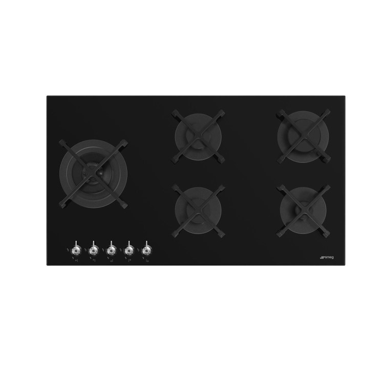 Smeg Classic 90cm Gas Hob - Black