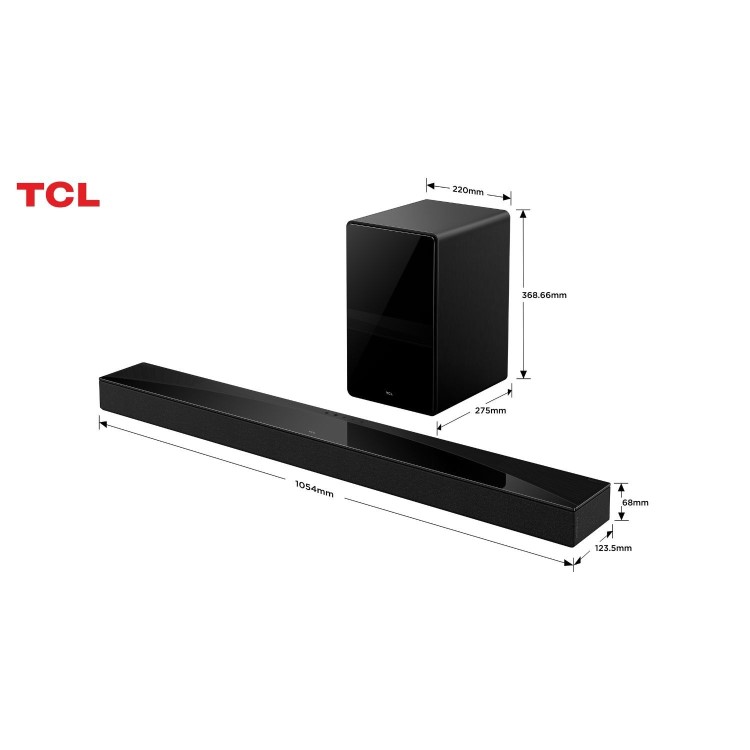 TCL Q75H Class 5.1.2 Channel Sound Bar with Dolby Atmos Wireless Subwoofwer