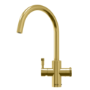 Qettle Signature Modern 4 in 1 Boiling Water Tap 2 Litre Round- Brass