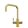 Qettle Signature Modern 4 in 1 Boiling Water Tap 2 Litre Square- Brass