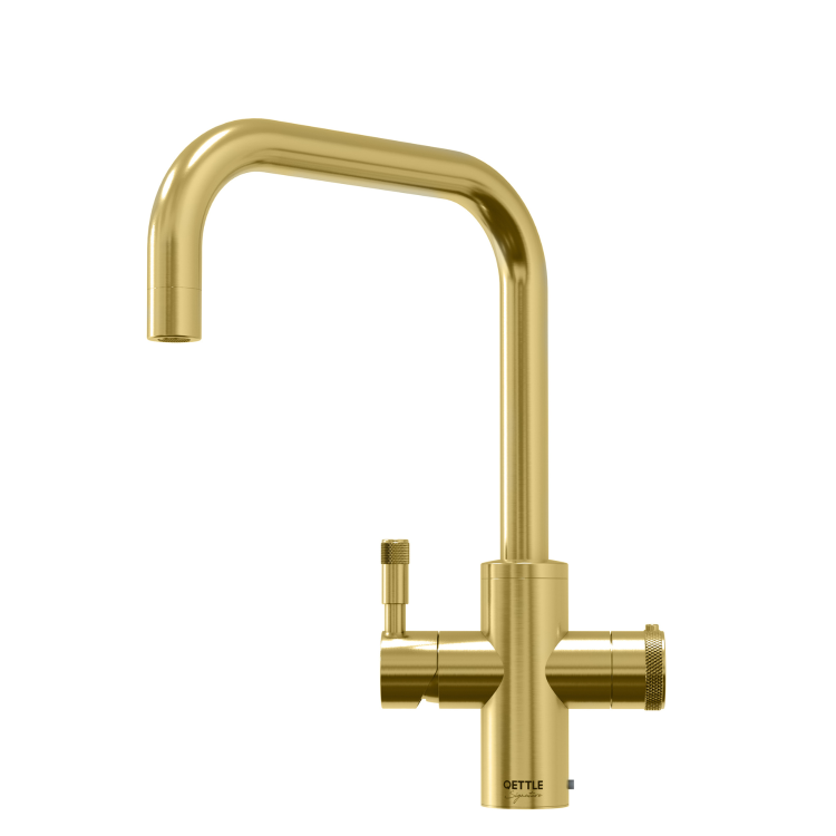 Qettle Signature Modern 4 in 1 Boiling Water Tap 2 Litre Square- Brass