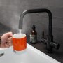 Qettle Signature Modern 4 in 1 Boiling Water Tap 2 Litre Square- Black