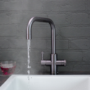 Qettle Signature Modern 4 in 1 Boiling Water Tap 2 Litre Square- Gunmetal